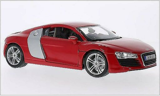 Audi R8 coupe 1/18 Maisto red/grey diecast model cars