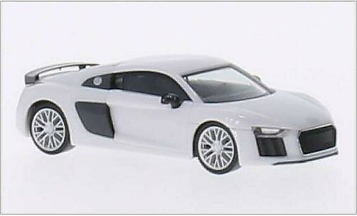 Audi R8 v10 plus 1/87 Herpa white/carbon diecast model cars