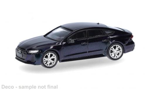 Diecast model cars Audi RS7 sportback blue 1/87 Micro City 87