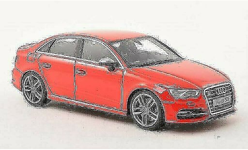 Audi S3 berline 1/43 Minichamps Limousine red 2013 diecast model cars