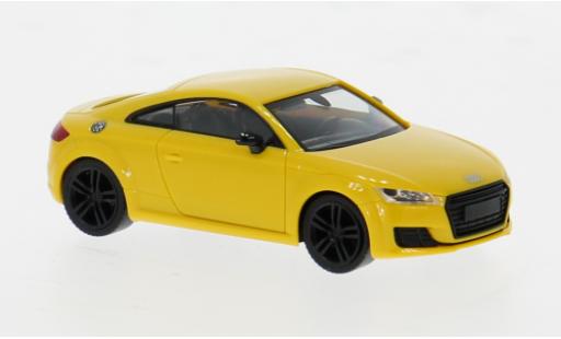 Diecast model cars Audi TT coupe yellow 1/87 Herpa