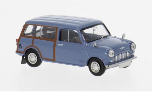 Diecast model cars Austin Mini countryman Austin blue 1960 Woody 1/87 Brekina
