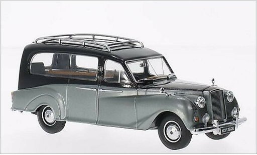 Austin Princess corbillard 1/43 Oxford Hearse black/metallic grey RHD diecast model cars