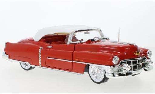 Diecast model cars Cadillac Eldorado Convertible red/white 1953 1/18 Auto World