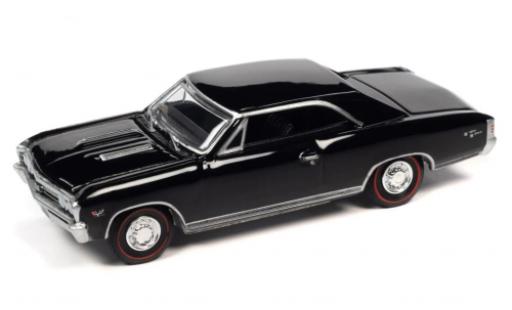 Diecast model cars Chevrolet Chevelle SS 396 black 1967 1/64 Auto World