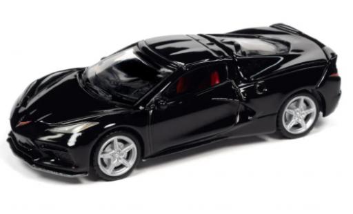 Diecast model cars Chevrolet Corvette Stingray (C8) black 2020 1/64 Auto World