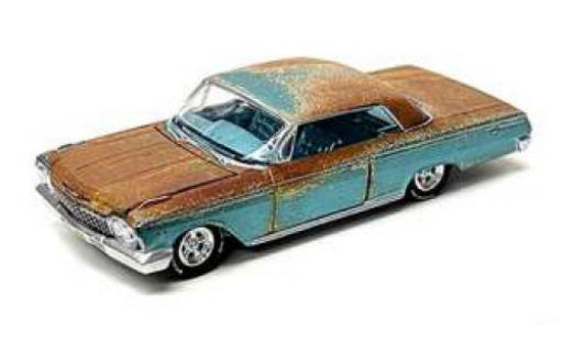 Diecast model cars Chevrolet Impala Sedan metallise turquoise/brown 1972 1/64 Auto World