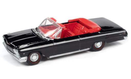 Diecast model cars Chevrolet Impala Convertible SS 409 black 1962 1/64 Auto World