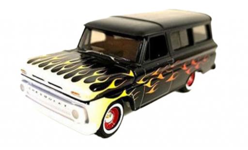 Diecast model cars Chevrolet Suburban suv black/D&Atilde;&copy;corer 1965 1/64 Auto World