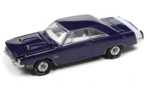 Diecast model cars Dodge Dart Swinger 340 Special metallise purple 1971 1/64 Auto World