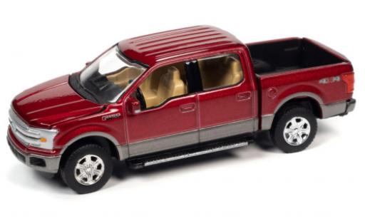 Diecast model cars Ford F-150 Pickup 50 Lariat metallise red 2019 1/64 Auto World