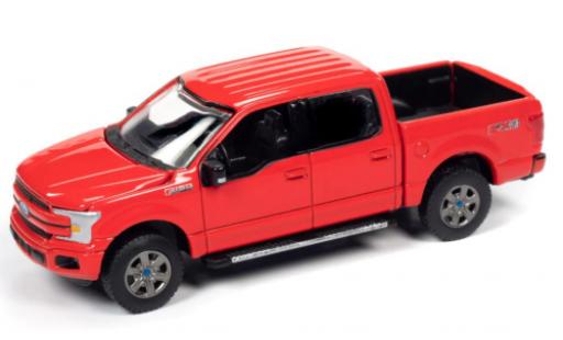 Diecast model cars Ford F-150 Pickup 50 Lariat red 2019 1/64 Auto World