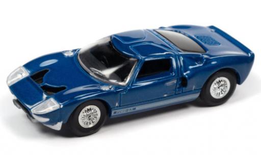 Diecast model cars Ford GT40 Mk I metallise blue 1965 1/64 Auto World