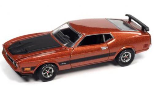 Diecast model cars Ford Mustang Mach 1 le cuivre 1973 1/64 Auto World