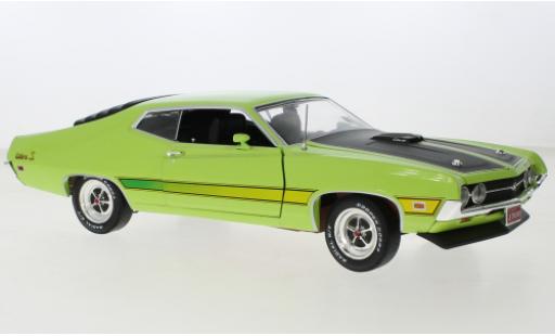 Diecast model cars Ford Torino Cobra green/black 1971 1/18 Auto World