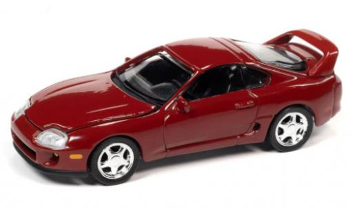 Diecast model cars Toyota Supra Base red 1995 1/64 Auto World