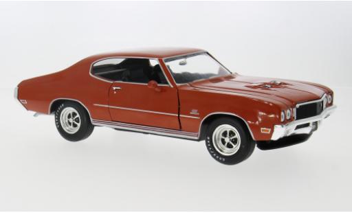 Diecast model cars Buick GS Coupe Hardtop metallise orange 1972 1/18 Auto World