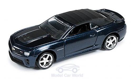 Diecast model cars Chevrolet Camaro ZL1 Convertible metallic blue 2013 without Vitrine 1/64 Auto World