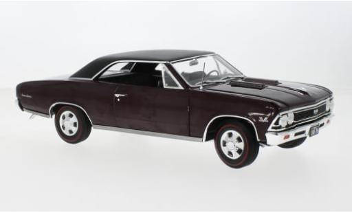 Diecast model cars Chevrolet Chevelle SS 396 red/black 1966 1/18 Auto World