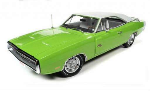 Diecast model cars Dodge Charger R/T green/white 1970 1/18 Auto World