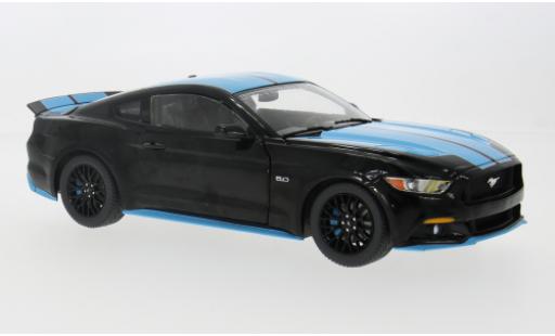 Diecast model cars Ford Mustang GT black 2015 1/18 Auto World