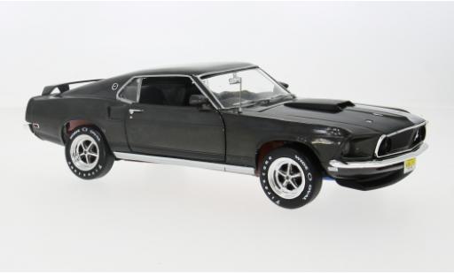 Diecast model cars Ford Mustang Hardtop metallise grey John Wick 1969 1/18 Auto World