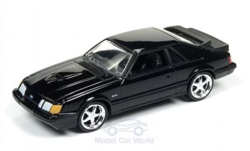 Diecast model cars Ford Mustang SVO black 1985 1/64 Auto World
