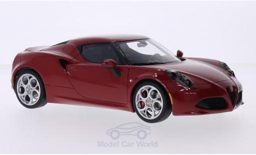 Diecast model cars Alfa Romeo 4C coupe red 1/18 AUTOart