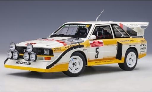 Diecast model cars Audi Sport Quattro s1 No.5 HB Team HB Rally WM Rally San Remo 1985 W.R&Atilde;&para;hrl/C.Geistd&Atilde;&para;rfer 1/18 AUTOart