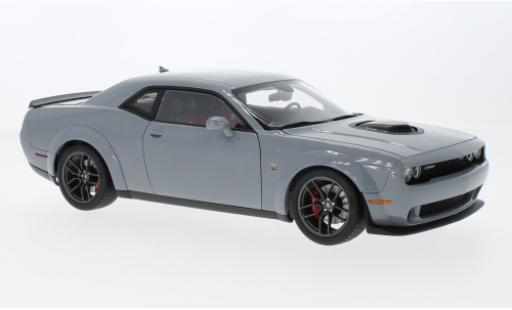 Diecast model cars Dodge Challenger Scat Pack R/T Shaker Widebody grey 2022 1/18 AUTOart