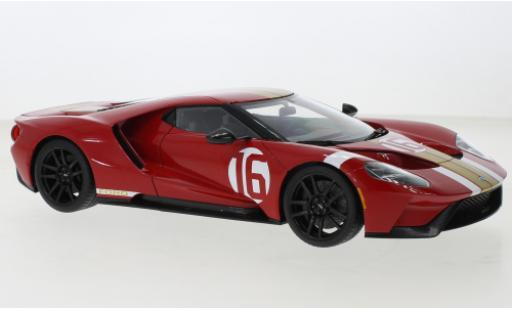 Diecast model cars Ford GT Heritage Edition red/gold Alan Mann 2022 1/18 AUTOart