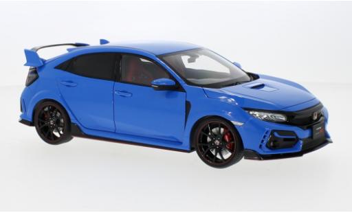Diecast model cars Honda Civic Type R (FK8) blue RHD 2021 1/18 AUTOart