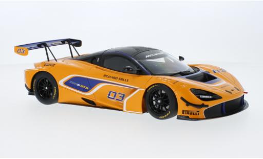 Diecast model cars McLaren 720 GT3 S orange 2019 1/18 AUTOart