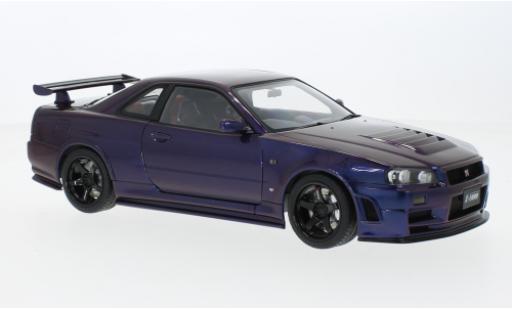 Diecast model cars Nissan Skyline R34 GT-R () Z-Tune metallise purple 2005 1/18 AUTOart