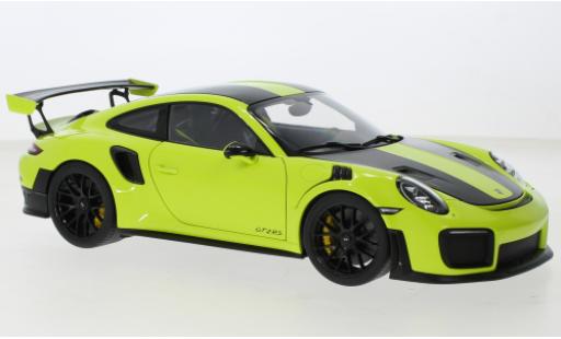 Diecast model cars Porsche 911 GT2 RS (991.2) green 2017 1/18 AUTOart
