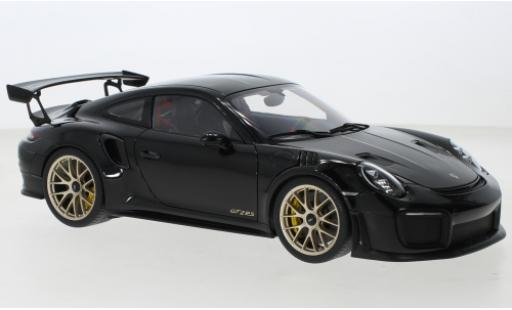 Diecast model cars Porsche 911 GT2 RS (991.2) black 2017 1/18 AUTOart