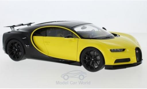 Diecast model cars Bugatti Chiron coupe yellow/black 2017 1/18 AUTOart
