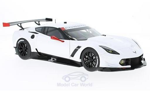 Diecast model cars Chevrolet Corvette Racing (.R) C7.R white 2016 Plain Body Version 1/18 AUTOart