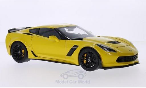 Diecast model cars Chevrolet Corvette Z06 (C7) yellow 2014 1/18 AUTOart