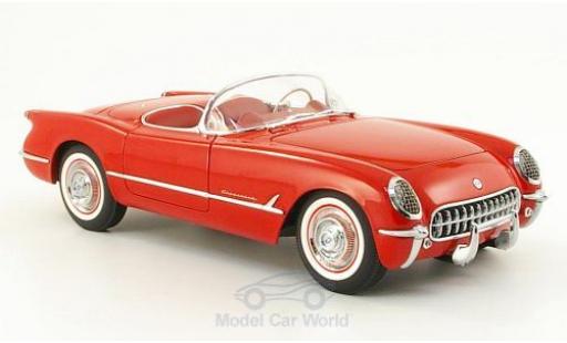 Diecast model cars Chevrolet Corvette Convertible red 1954 1/18 AUTOart