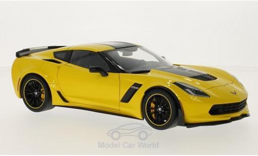 Diecast model cars Chevrolet Corvette Z06 C7-R Edition yellow/black 2014 1/18 AUTOart