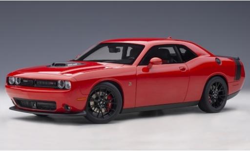 Diecast model cars Dodge Challenger Scat Pack 392 HEMI Shaker red/black 2018 1/18 AUTOart