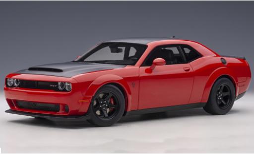 Diecast model cars Dodge Challenger Demon SRT red/matt-black 2018 1/18 AUTOart