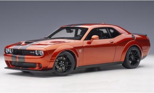 Diecast model cars Dodge Challenger SRT Hellcat Widebody metallic copper/anthracite 2018 1/18 AUTOart