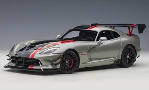 Diecast model cars Dodge Viper ACR metallic grey/Dekor 2017 1/18 AUTOart