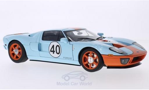 Diecast model cars Ford GT Berlinetta blue/orange 2004 1/18 AUTOart