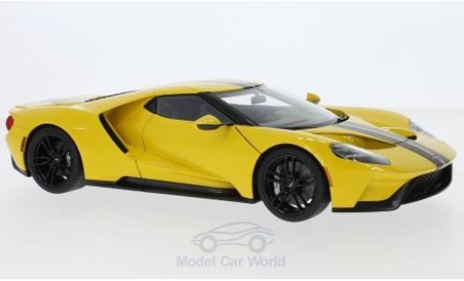 Diecast model cars Ford GT Berlinetta yellow/black 2017 1/18 AUTOart