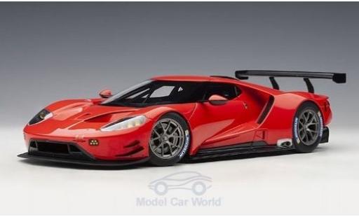 Diecast model cars Ford GT Berlinetta red 2016 Plain Body Version 1/18 AUTOart