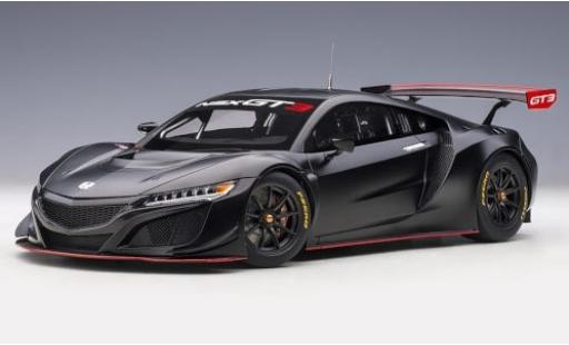 Diecast model cars Honda NSX GT3 metallic black 2018 Plain Body Version 1/18 AUTOart