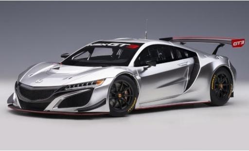 Diecast model cars Honda NSX GT3 grey 2018 Plain Body Version 1/18 AUTOart